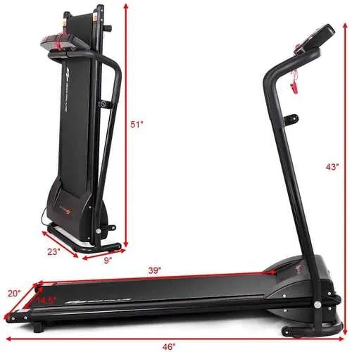 1HP Electric Treadmill Folding Running Machine