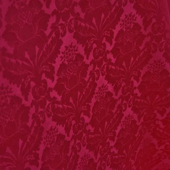 1pc - Damask Poly Table Linen 85"x85" Square - Fuchsia 1225