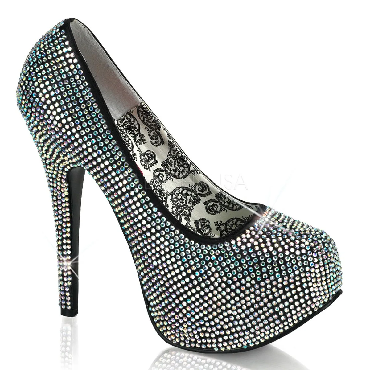 5 3/4" Rhinestone Platform (Teeze-06R Final Sale)