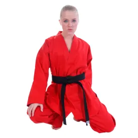 50% OFF - Han - Red  V-neck light weight poly/cotton TKD Uniform