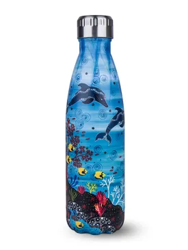 Aboriginal Dolphin Stainless Steel Water Bottle