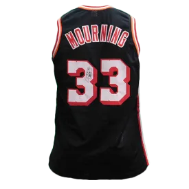 Alonzo Mourning Autographed Miami Basketball Jersey Black (JSA)