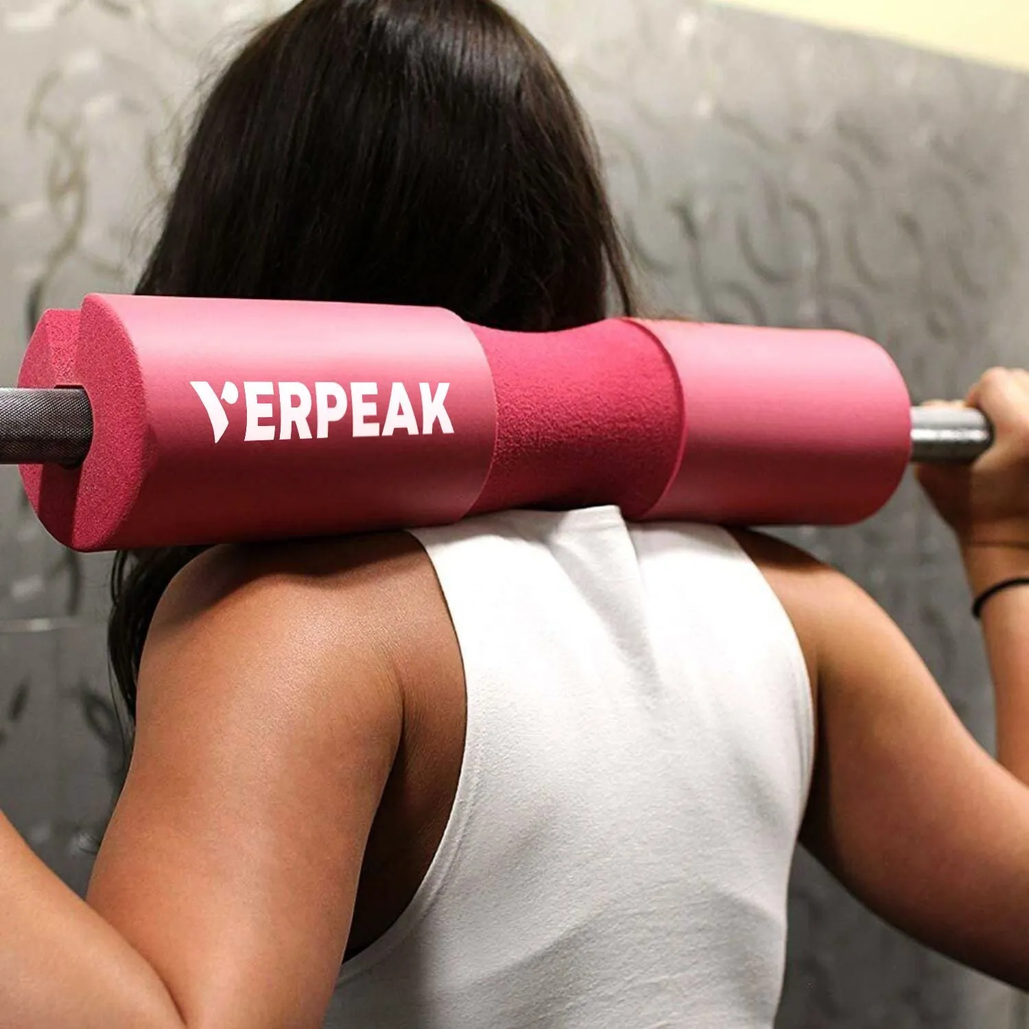 Anti-Slip Barbell Squat Pad Lightweight Pink for Multi Exercises VERPEAK