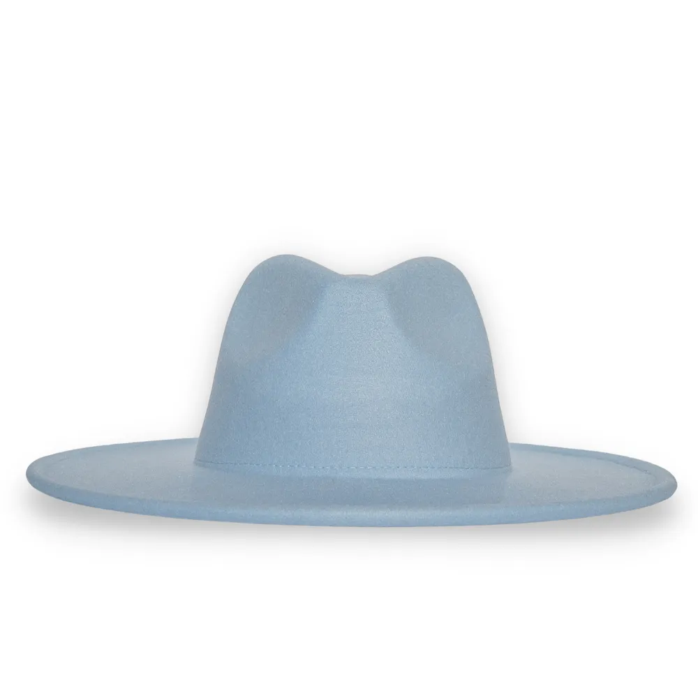 Atlanta Wide Brim Fedora - Light Blue