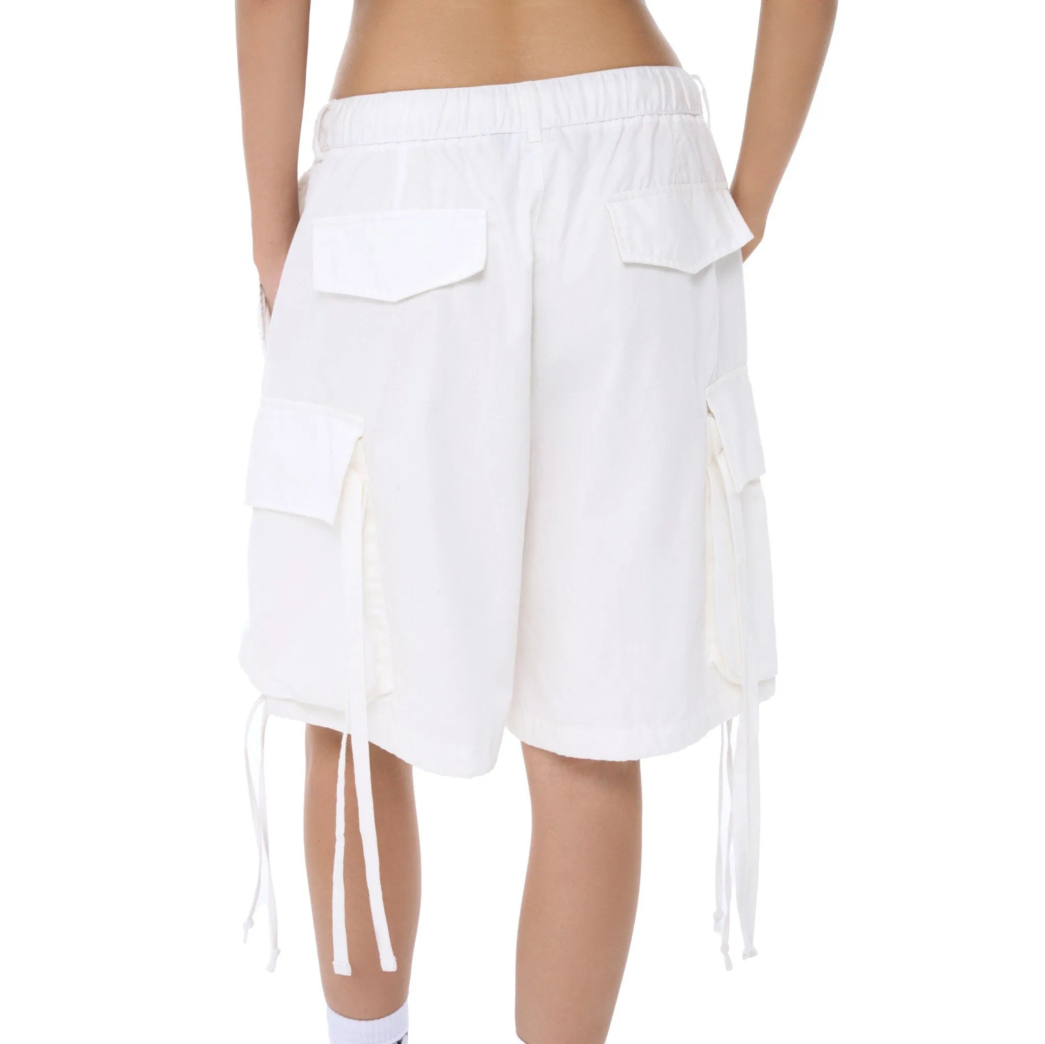 BAGGY CARGO SHORTS - WHITE