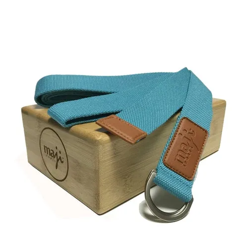 Bamboo Yoga Block & Strap Combo