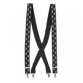 Black Musical Clef Braces