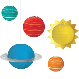 Blast Off Birthday Planet Lanterns