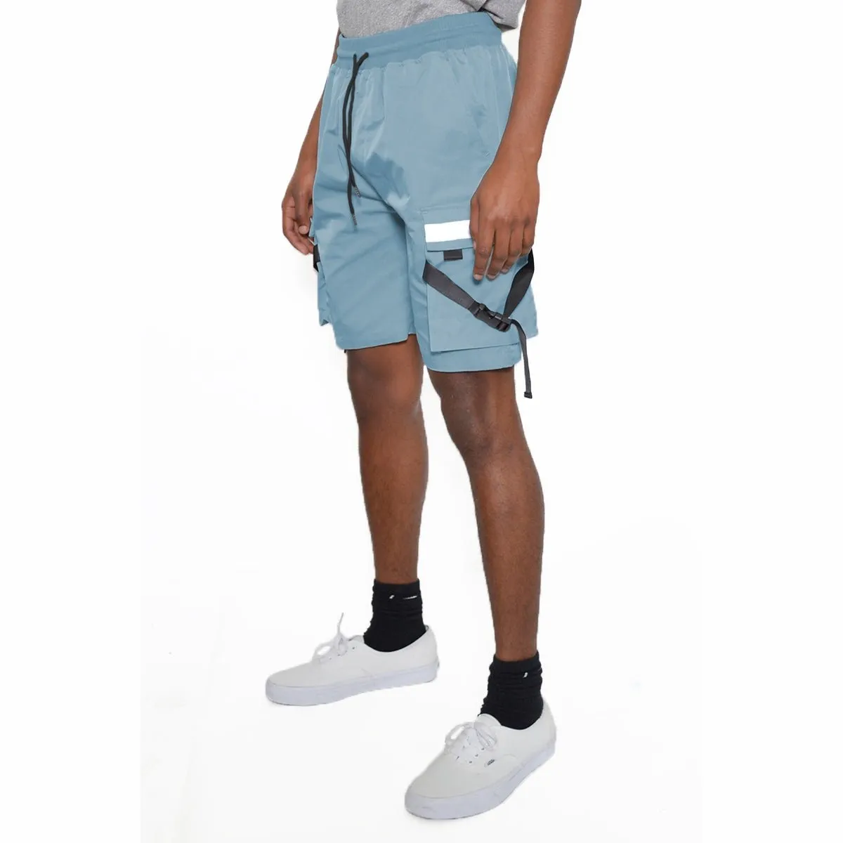 Blue Tactical Cargo Shorts