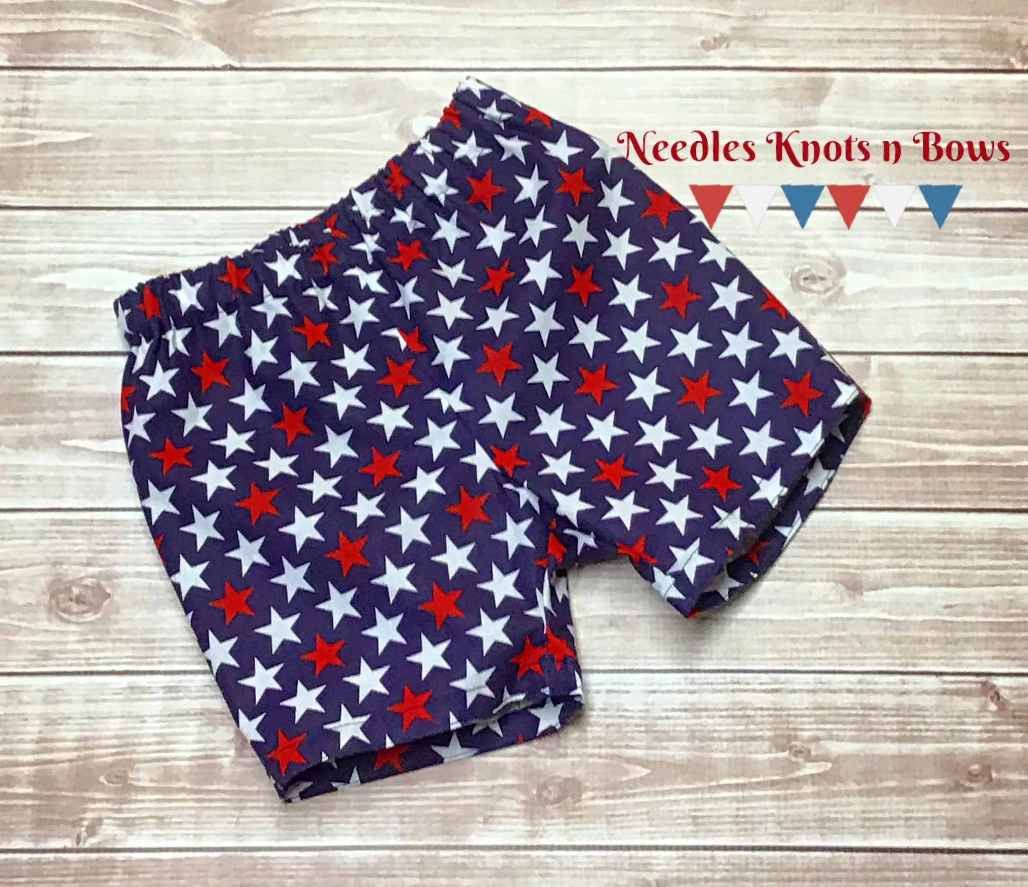 Boys Patriotic Shorts, Baby Boys 4th of July Shorts, Sizes NB - Size 8