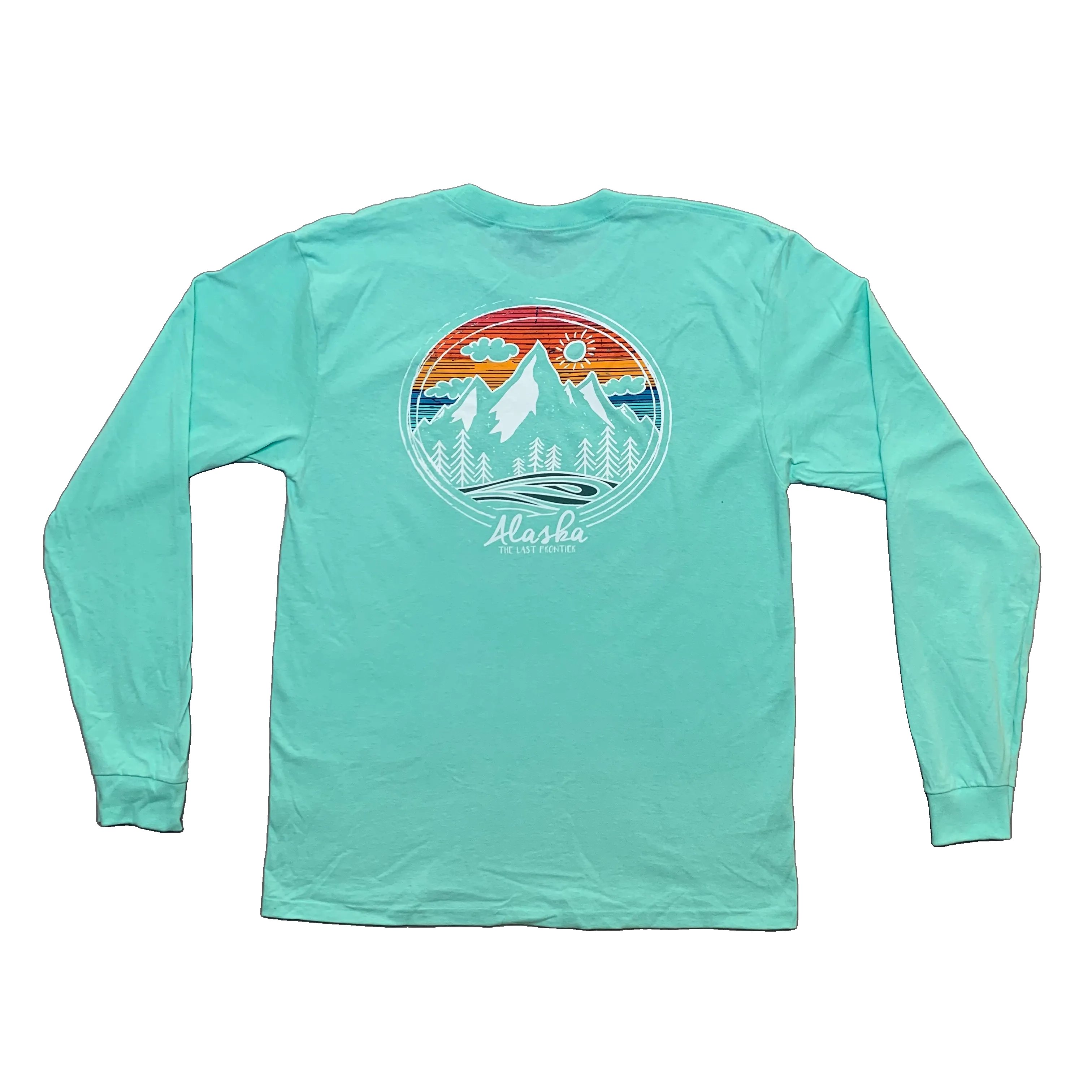 Brilliant Mountain Alaska Long Sleeve T-Shirt