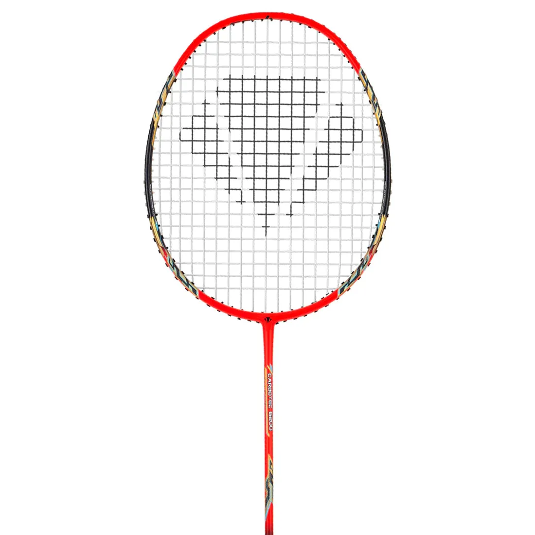 Carlton Carbotec 6200 Strung Badminton Racket - Red/Black