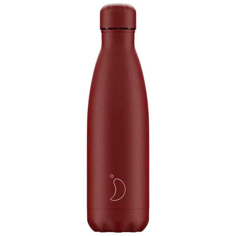 Chilly's Bottle Matte All Red 500ml