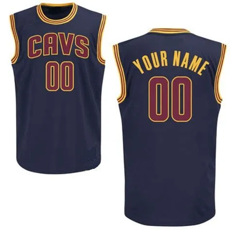 Cleveland Cavaliers Customizable Pro Style Basketball Jersey - Style 1 thru 3