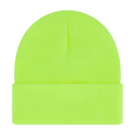 Elowel Beanie Hats for Men and Women - 100% Acrylic Thick Thermal Knit Skull Beanie Winter Hat - Unisex Cuffed Plain Fluorescent Beanie Hat