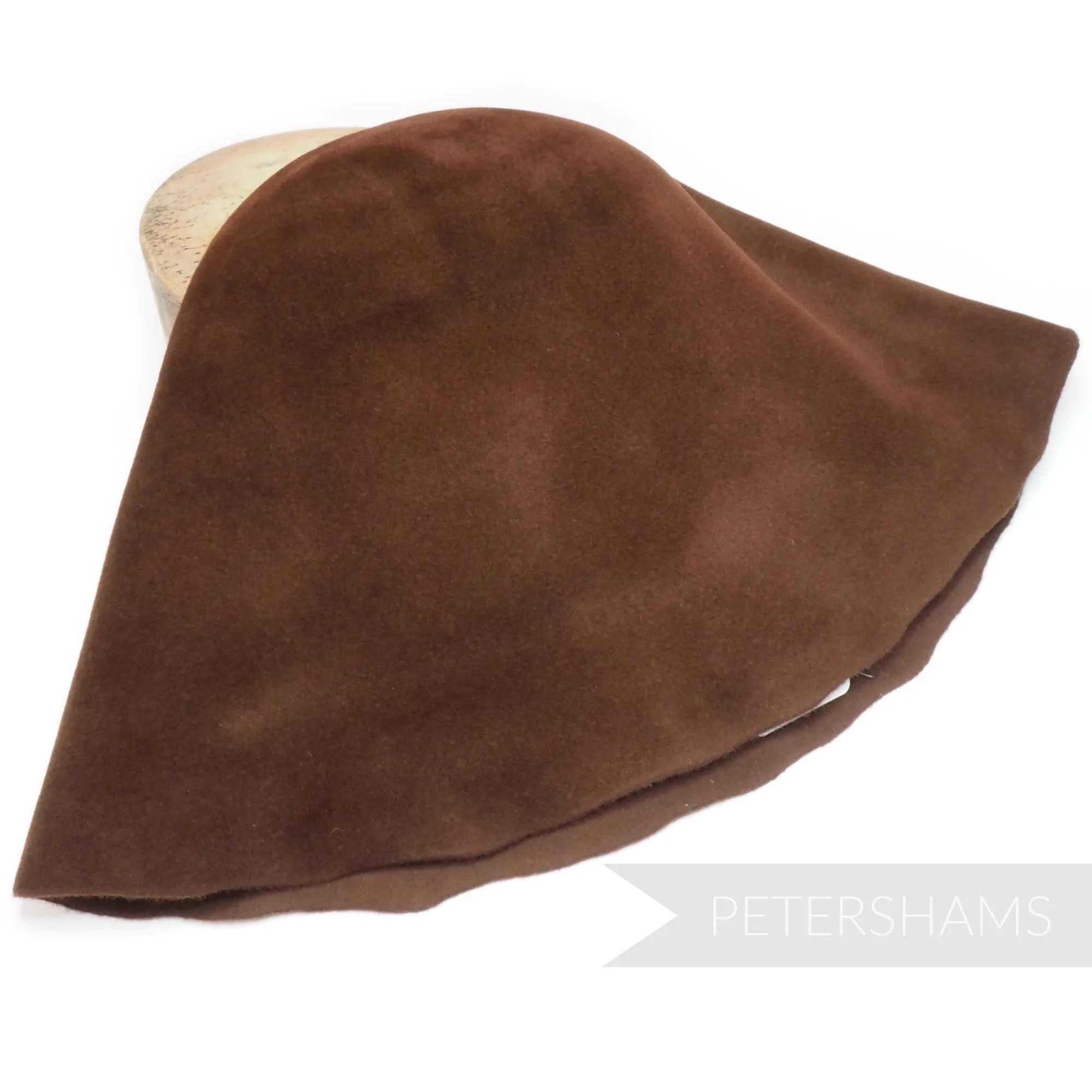 Extra Large Peachbloom Velour Fur Felt Cone Hat Body