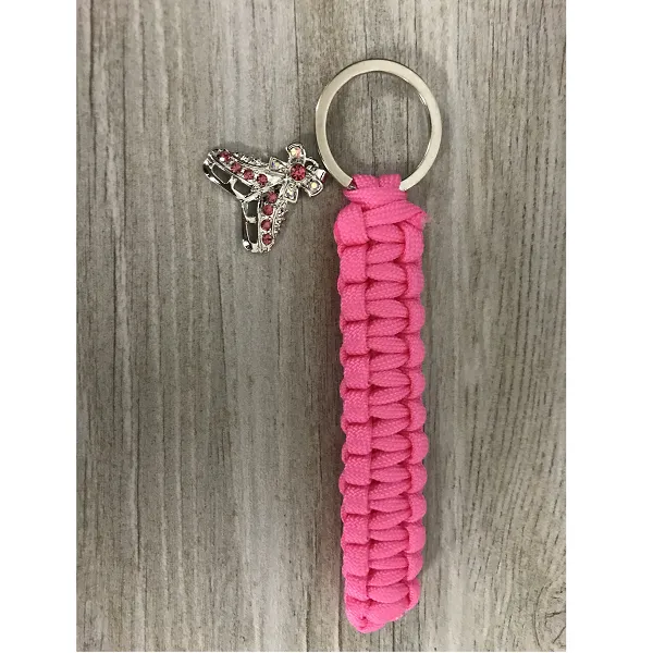 Figure Skating Paracord Keychain