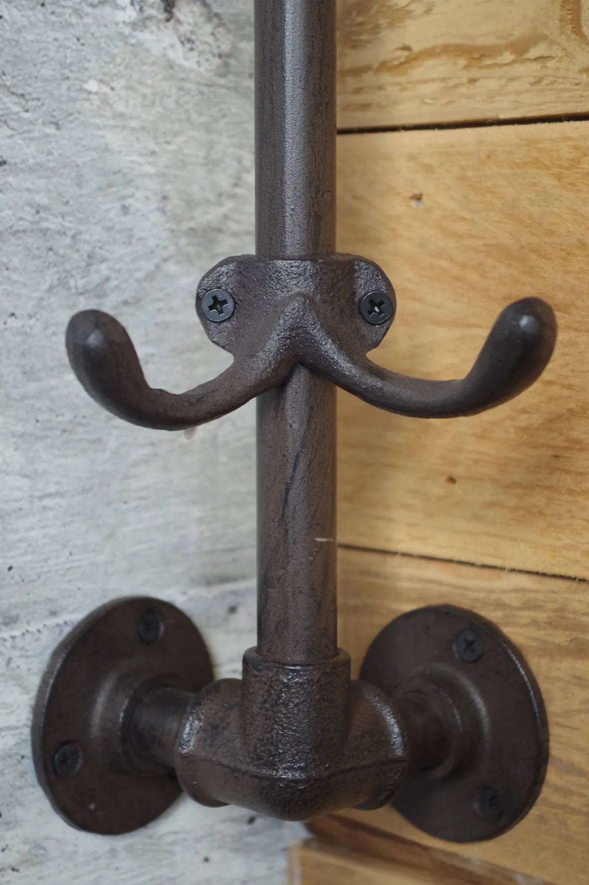 Gas Pipe Corner Coat Hook