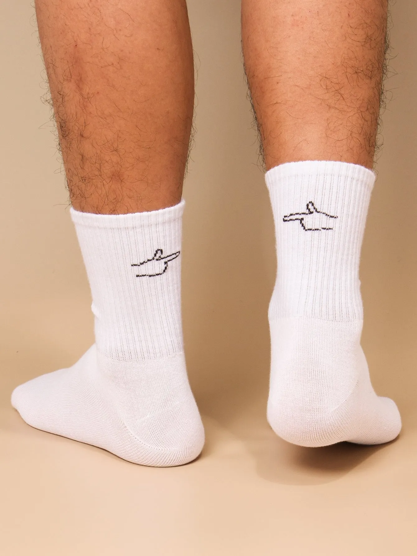 Hand Gesture Crew Socks Silly Socks for Men Funky Socks Funny Socks Novelty