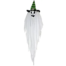 Hanging Ghost Witch Hat Black Green