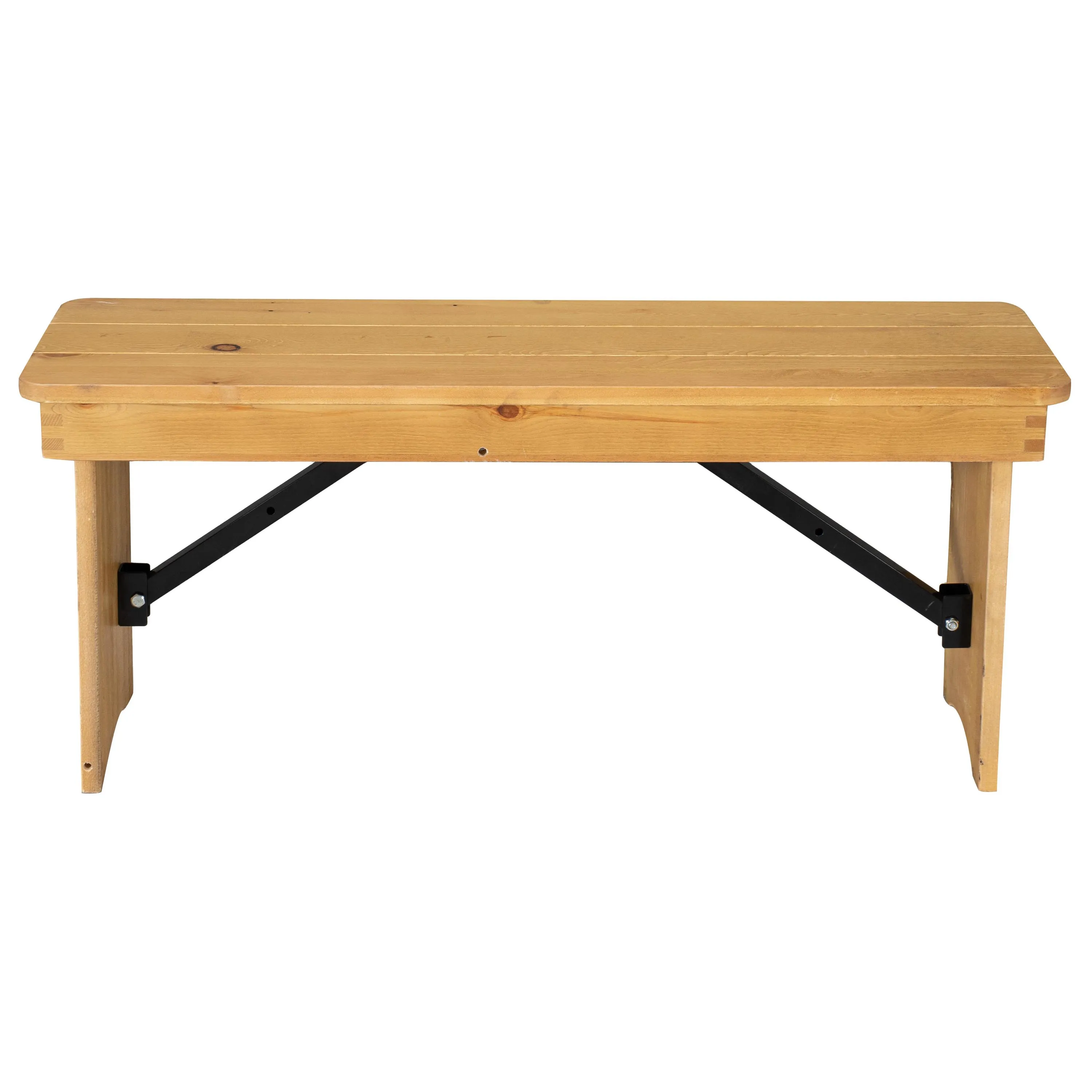 HERCULES Series 40" x 12" Solid Pine Folding Farm Bench