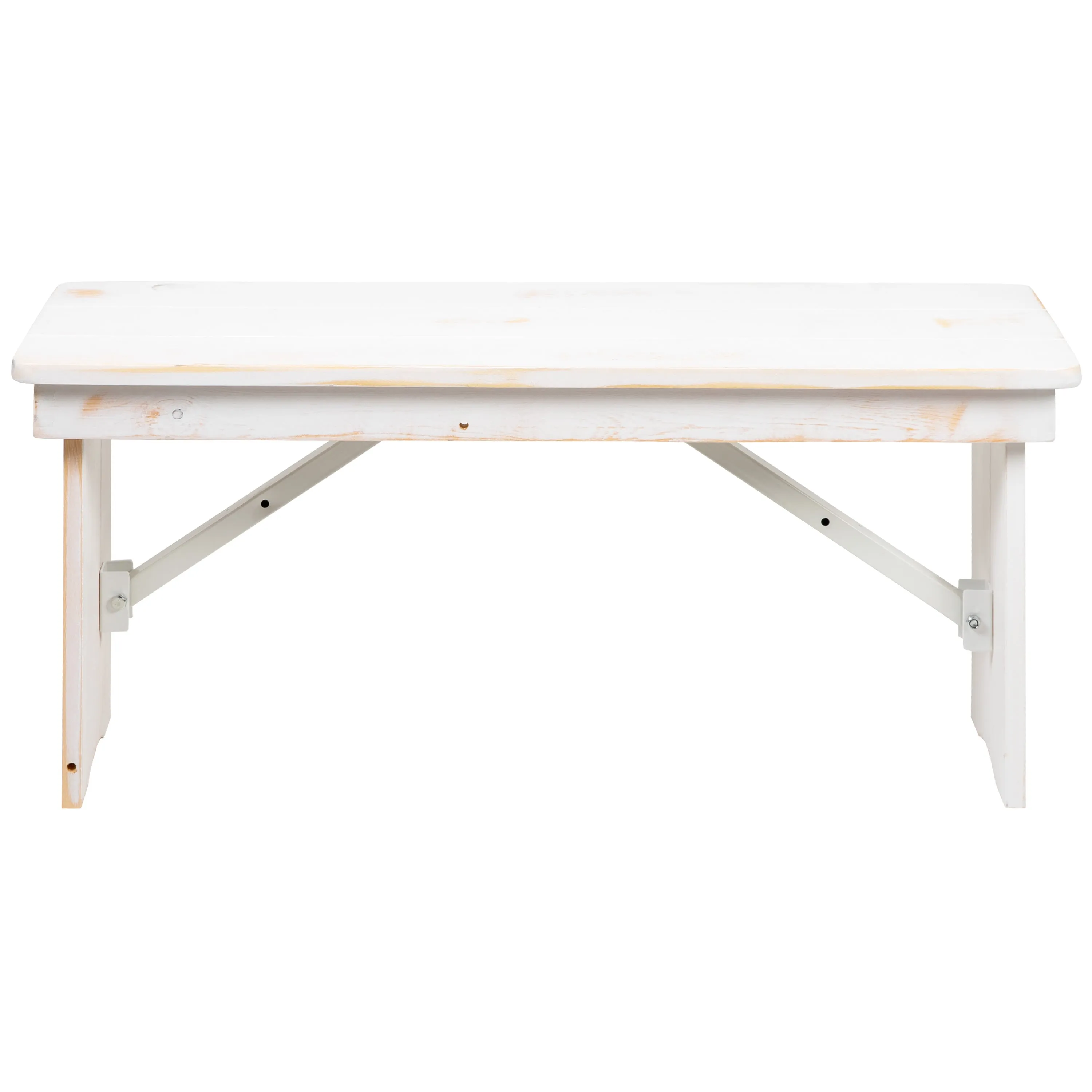 HERCULES Series 40" x 12" Solid Pine Folding Farm Bench