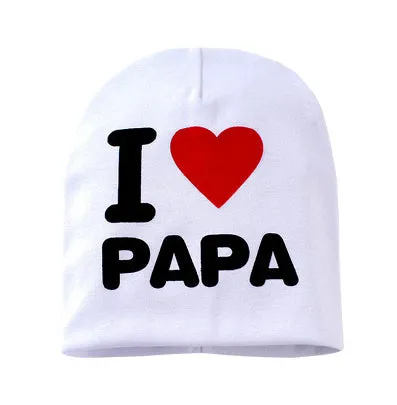 I Love MAMA/PAPA Kids Hats