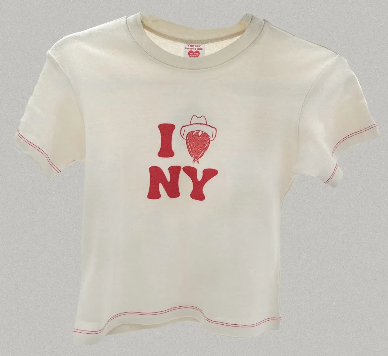 I Love NY Tee Size M White