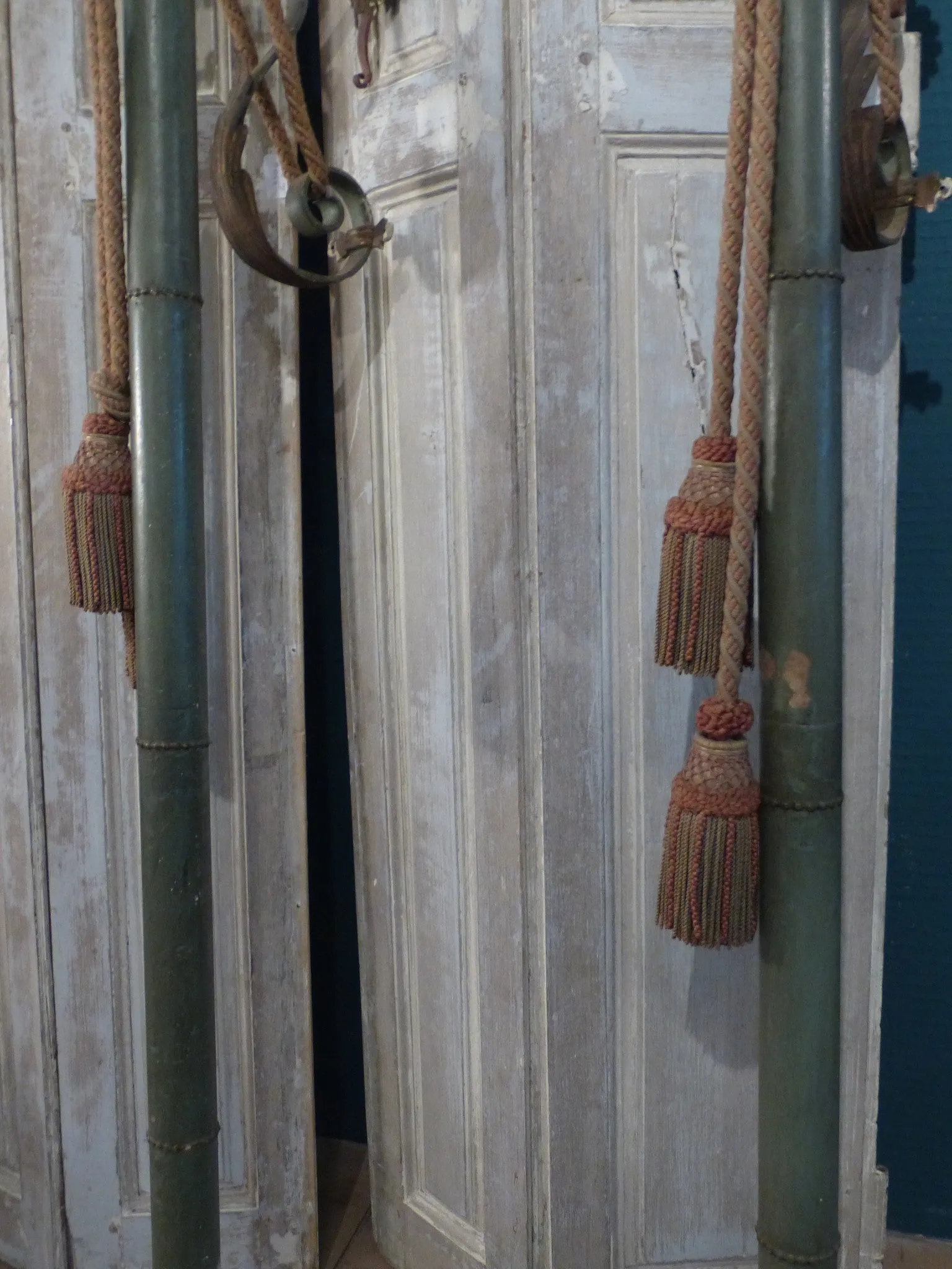 Italian processional lanterns with original ‘passementerie’