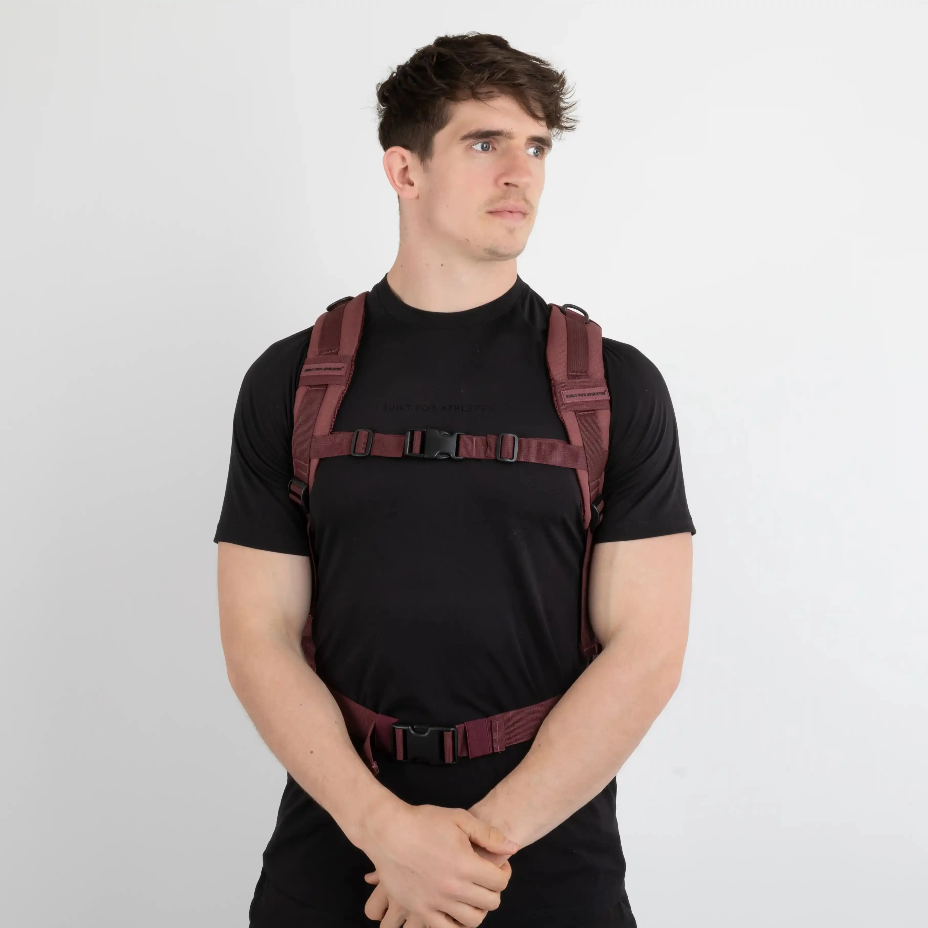 Large Burgundy Gym Backpack