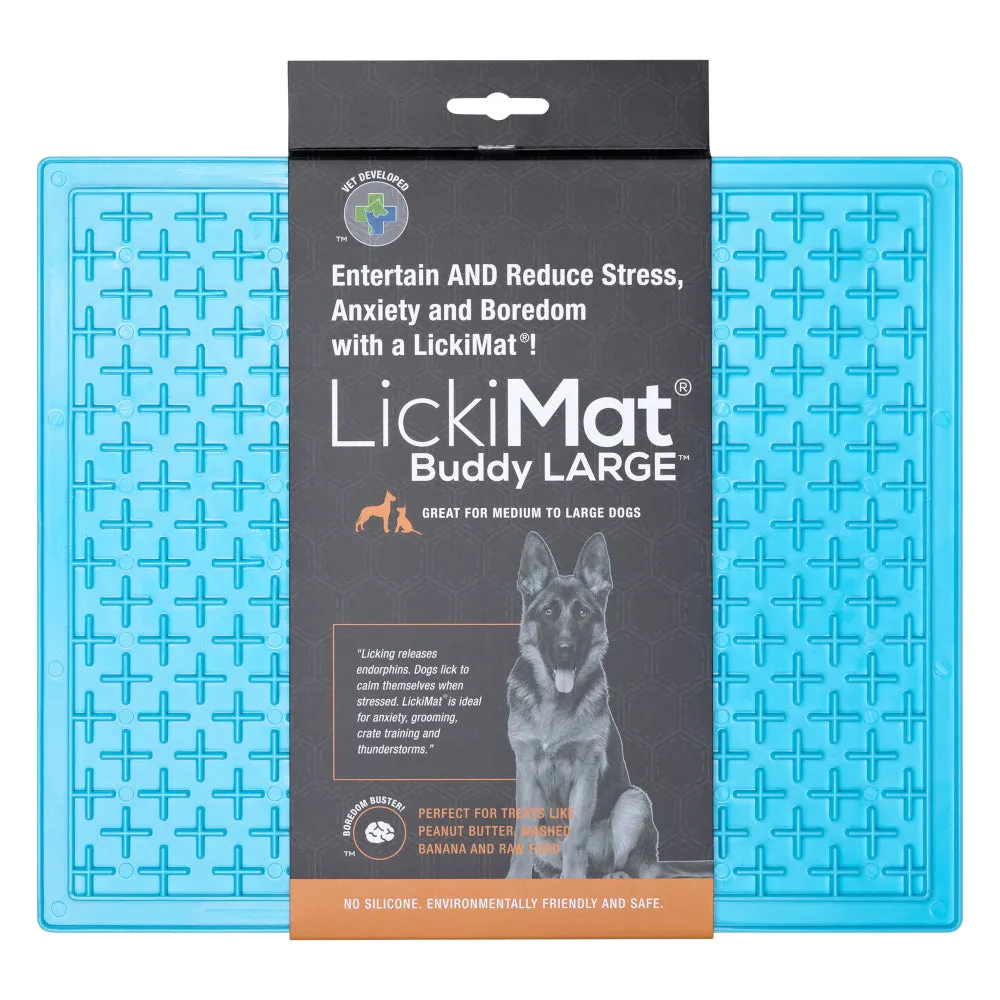 LickiMat Dog Lick Mats Slow Feeders Buddy Large 3 Colours