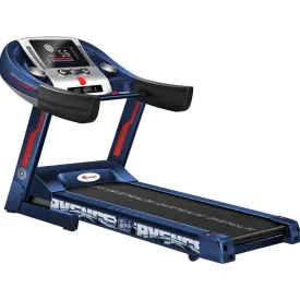 Marvel MTA-1000 Captain America Edition (4HP Peak) Smart Folding Electric Treadmill with Auto Incline | MP3 | Speaker | Exercise Machine for Home Gym and Cardio Training - Blue