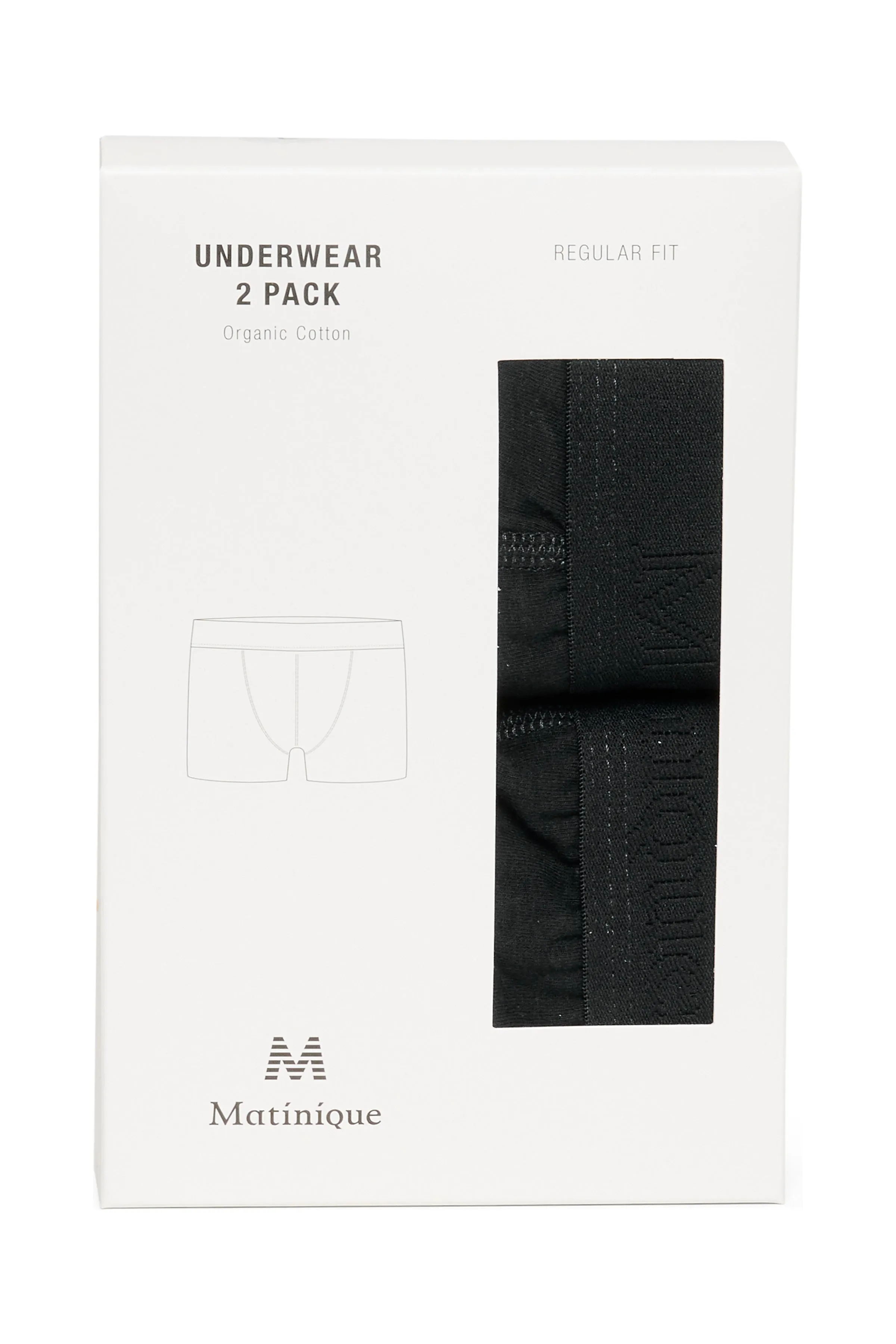 Matinique® Grant Twin Pack Jersey Trunks/Black - CORE AW24