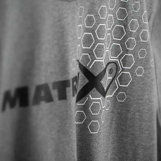 Matrix Grey Hex Print T-Shirt