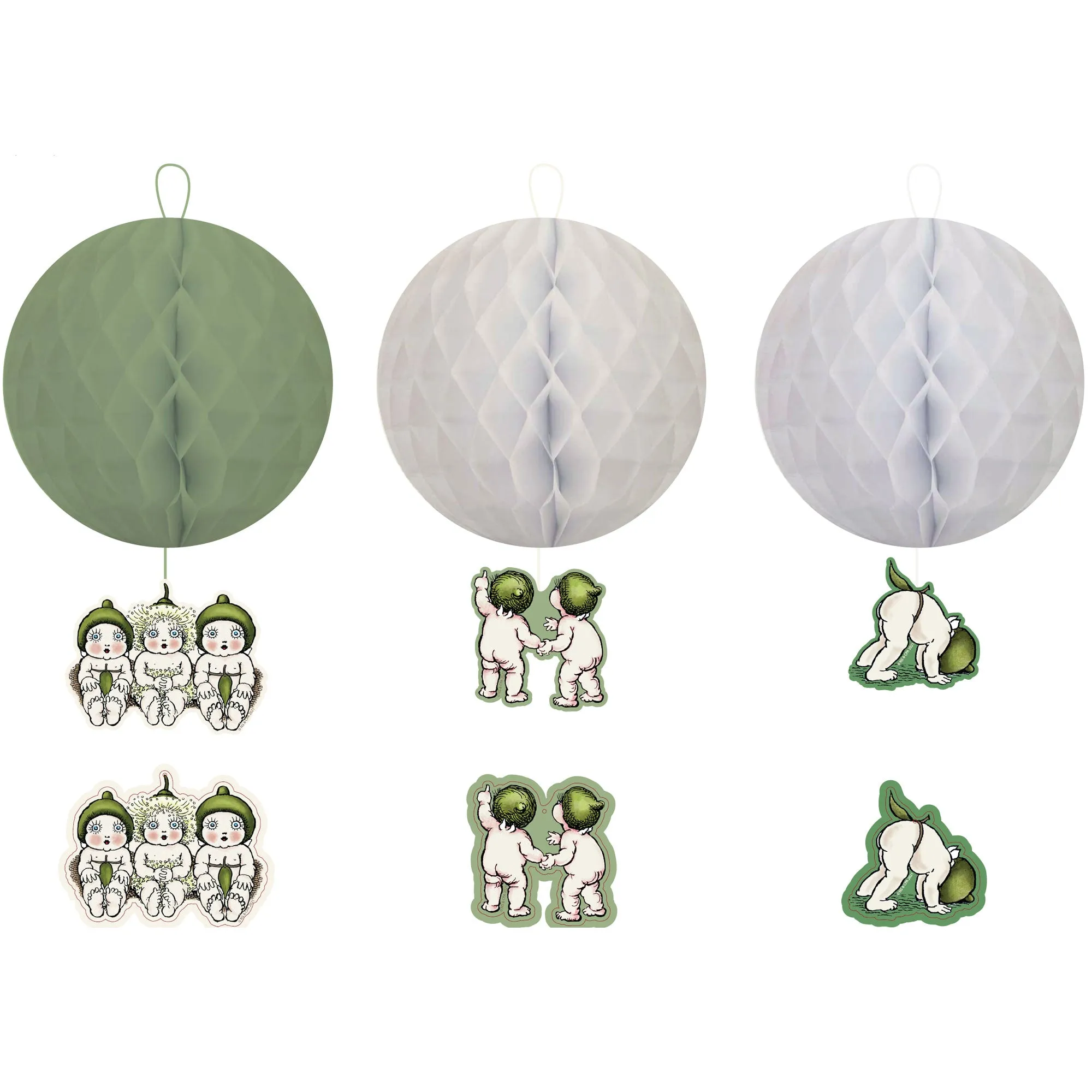 May Gibbs Honeycomb Hanging Decorations 25cm 3Pk