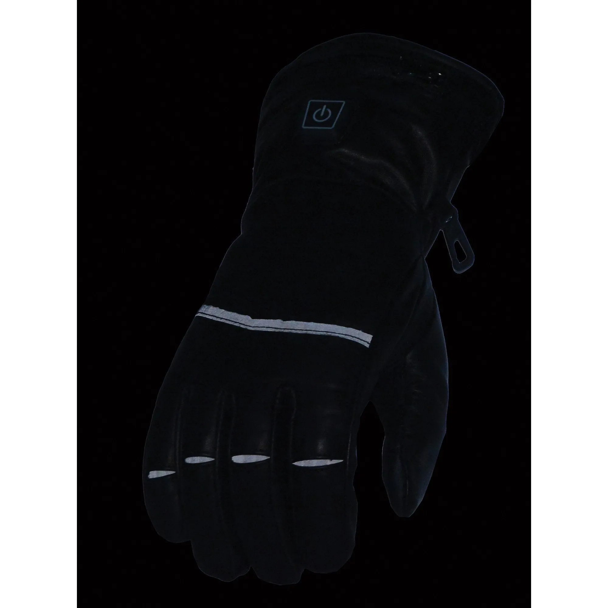 Milwaukee Leather MG7513SET Men’s Heated Winter Gloves for Motorcycle Ski Hunting w/ Battery/Harness Wire and i-Touch