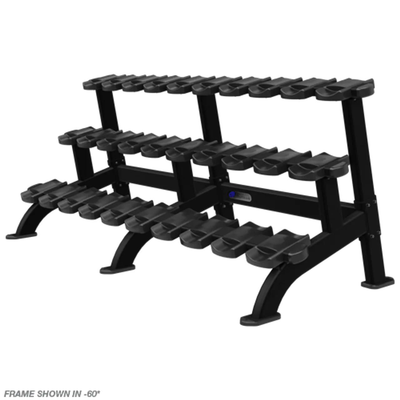 NAUTILUS NP, RACK, DUMBBELL, TRIPLE, 60BLK (15 Pair)