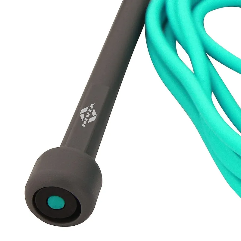 Nivia Trainer Jump Rope (Green) - All ages (Adjustable Length)