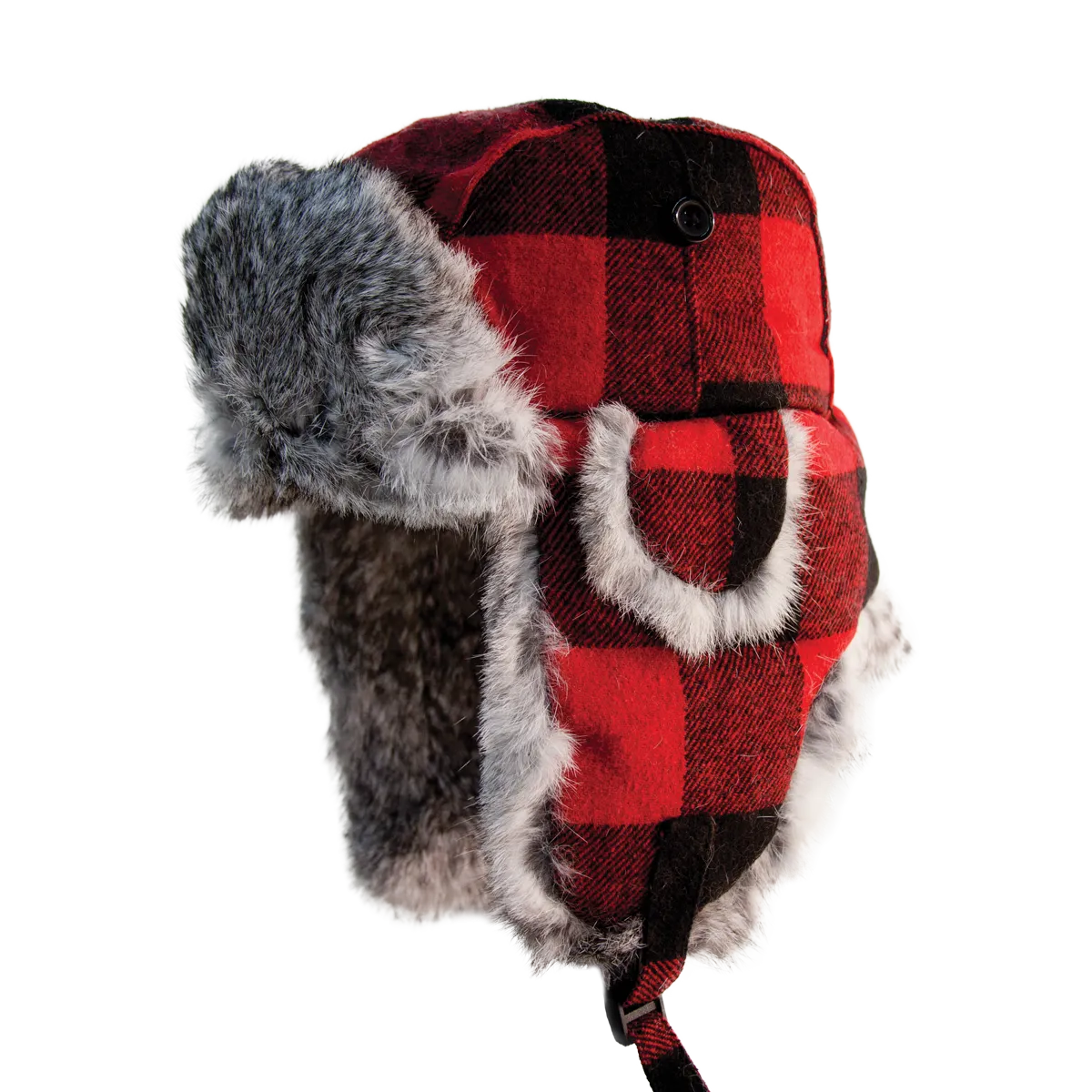 Plaid Alaskan Fur Hat