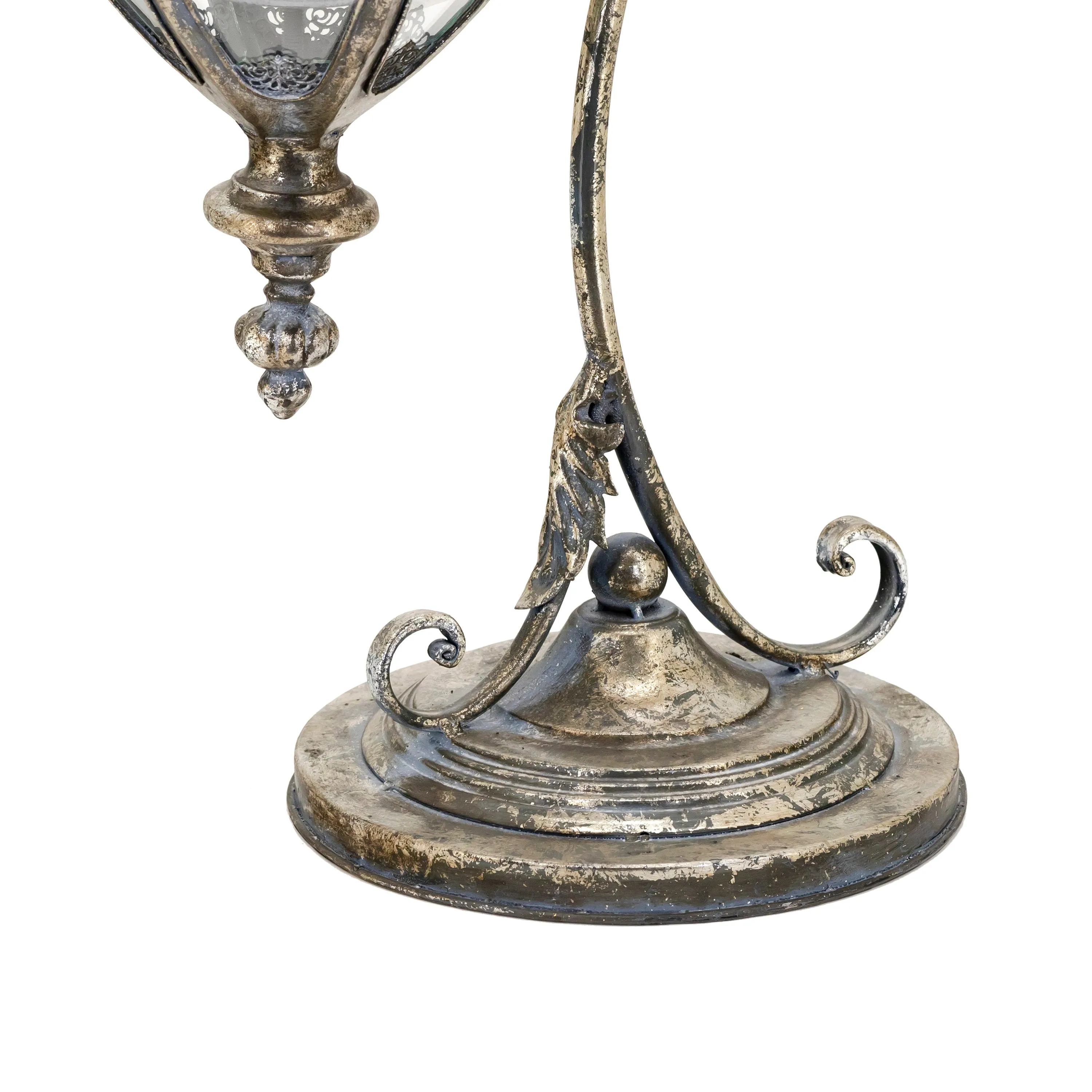 "Ophelia" Victorian Hanging Lantern with Ornate Stand