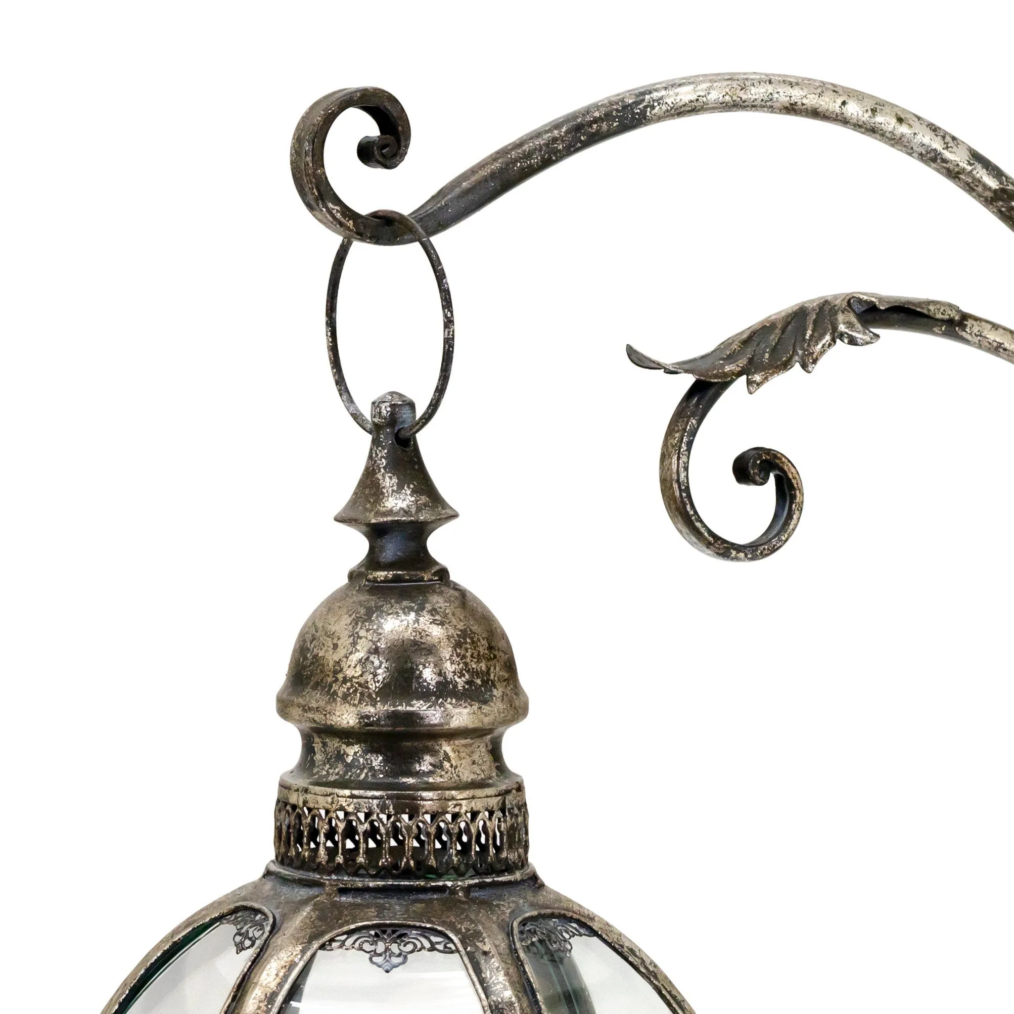 "Ophelia" Victorian Hanging Lantern with Ornate Stand