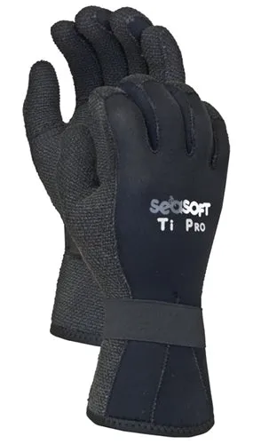 Seasoft Ti Pro 5 mm Kevlar Gloves