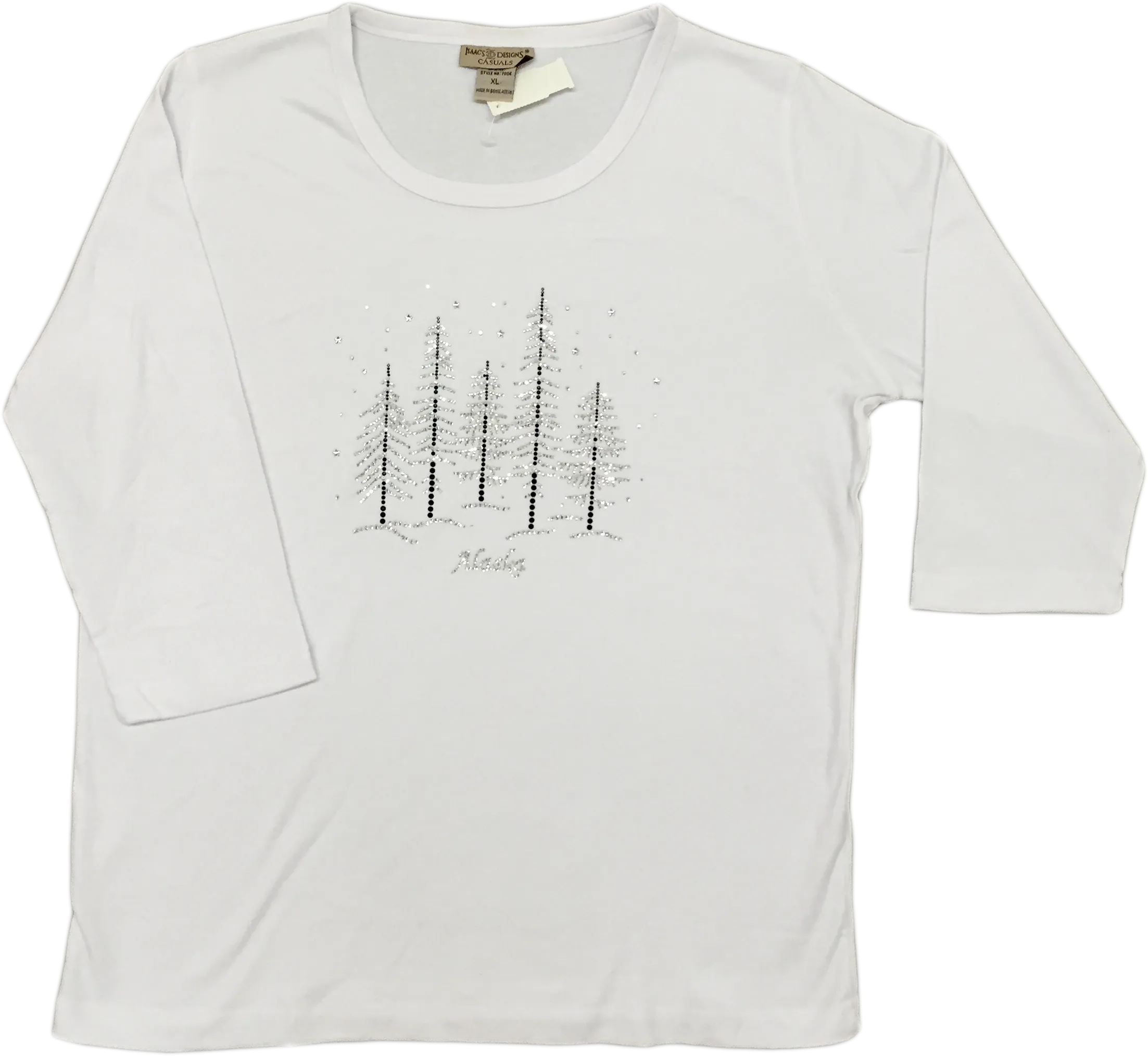 Sparkle Trees Ladies Alaska T-shirt