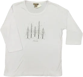 Sparkle Trees Ladies Alaska T-shirt