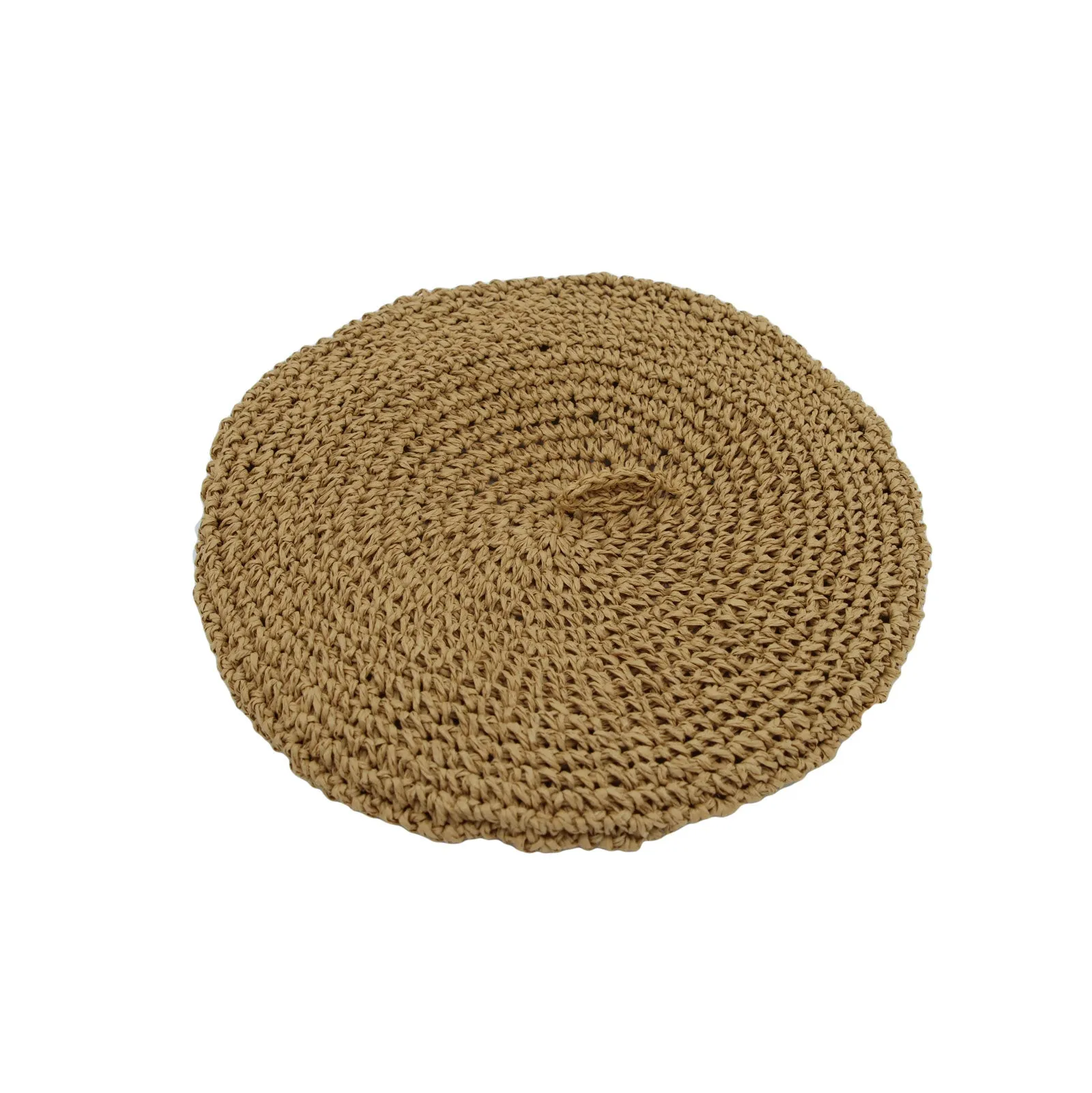 Straw Beret Hat Breathable Summer Flat French Cap TGF1344