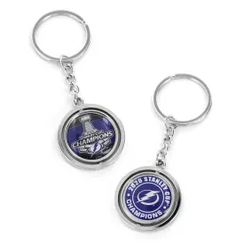 Tampa Bay Lightning 2020 NHL Stanley Cup Champions Aminco Spinning Keychain