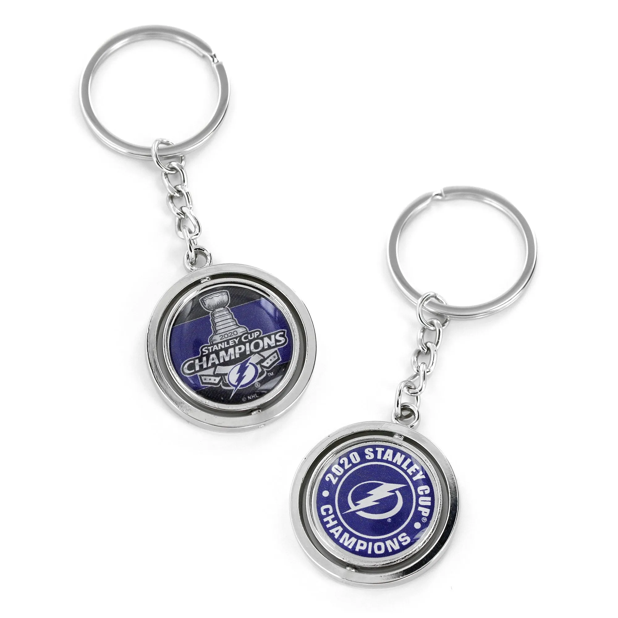 Tampa Bay Lightning 2020 NHL Stanley Cup Champions Aminco Spinning Keychain