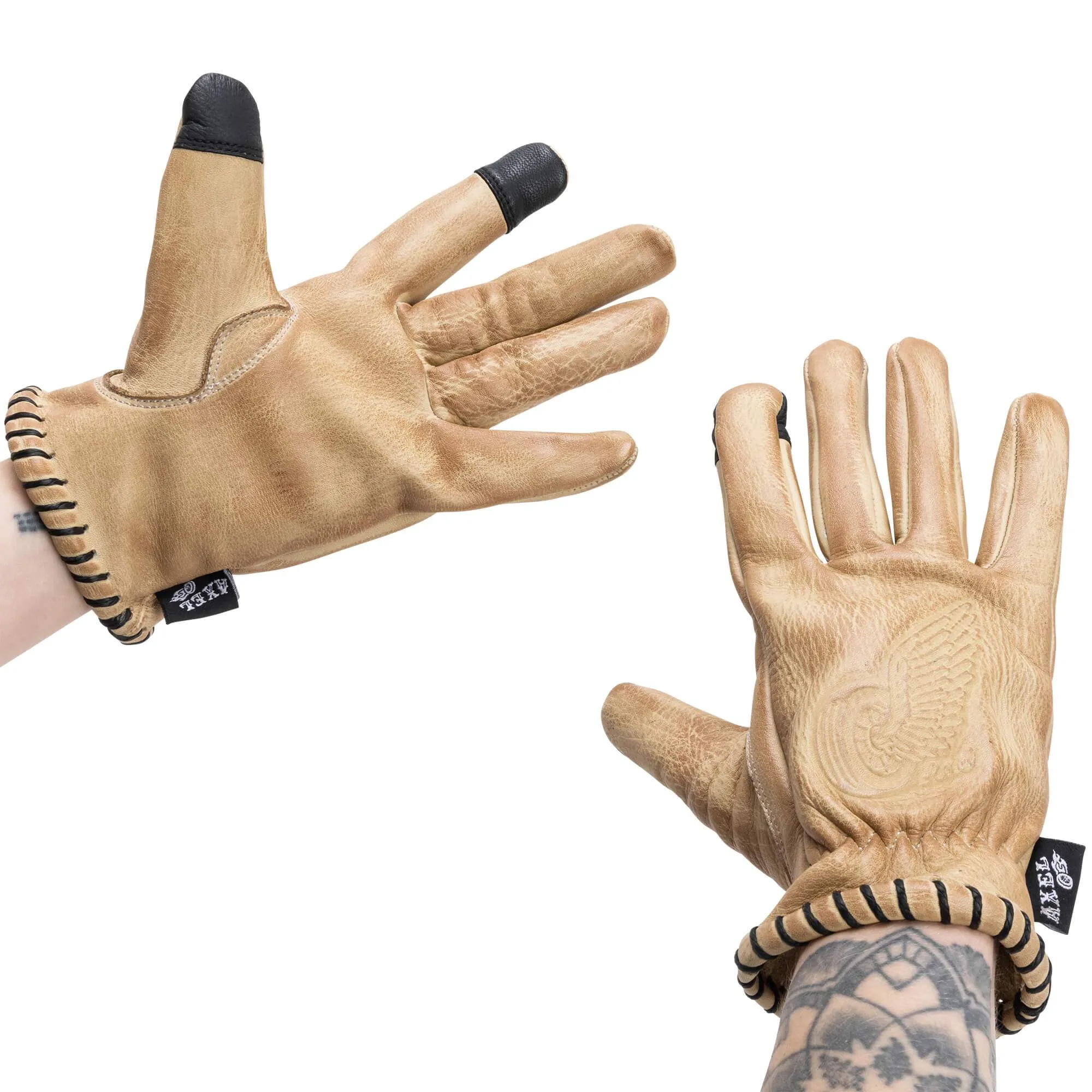 Tan Waxed Cowhide Gloves