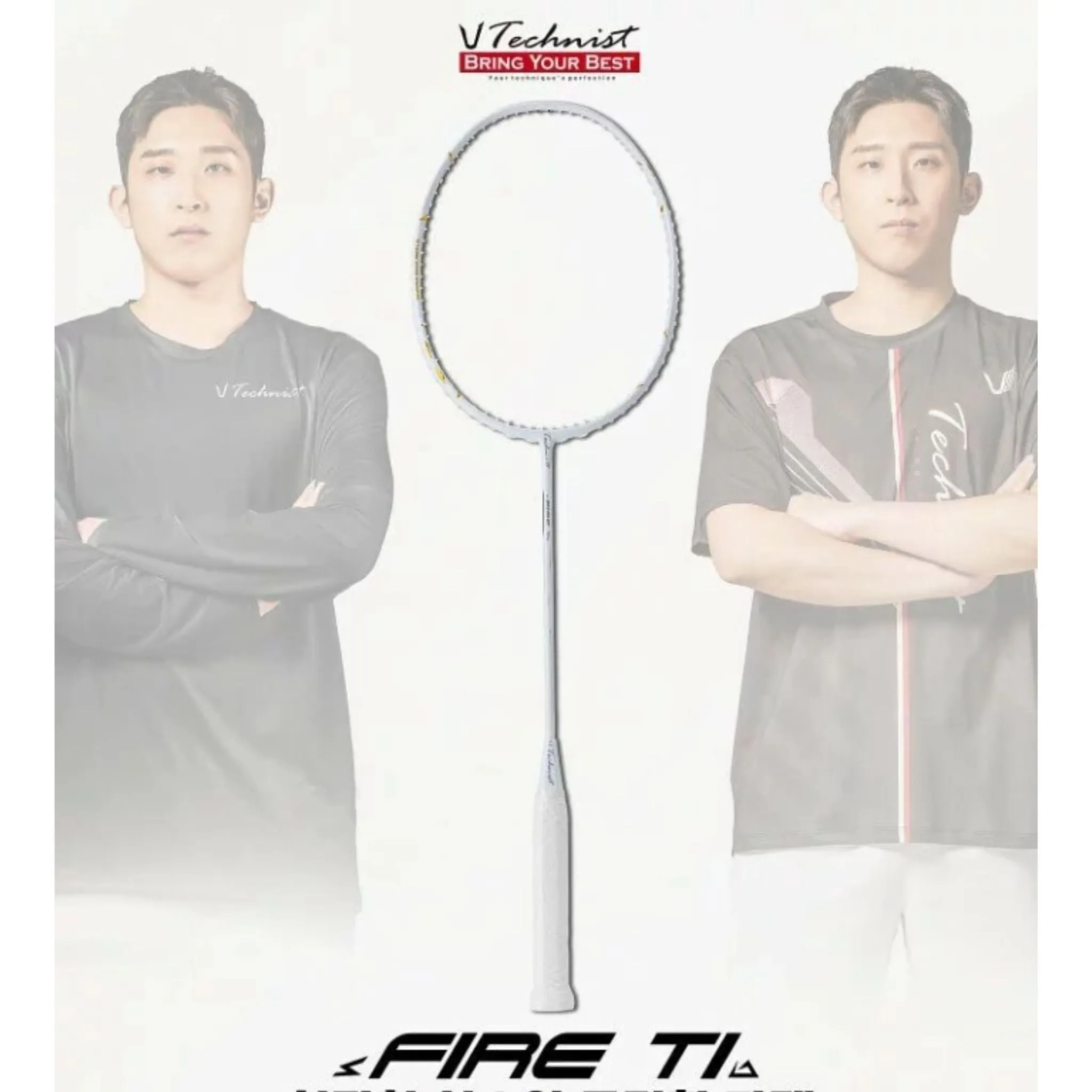 Technist Fire-T1 Badminton Racket [White]