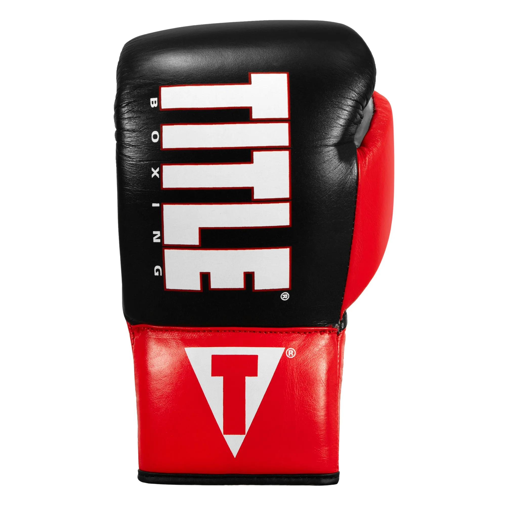 TITLE Boxing Pro Style Youth Lace Training Gloves